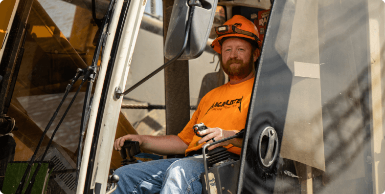 Construction equipment operator